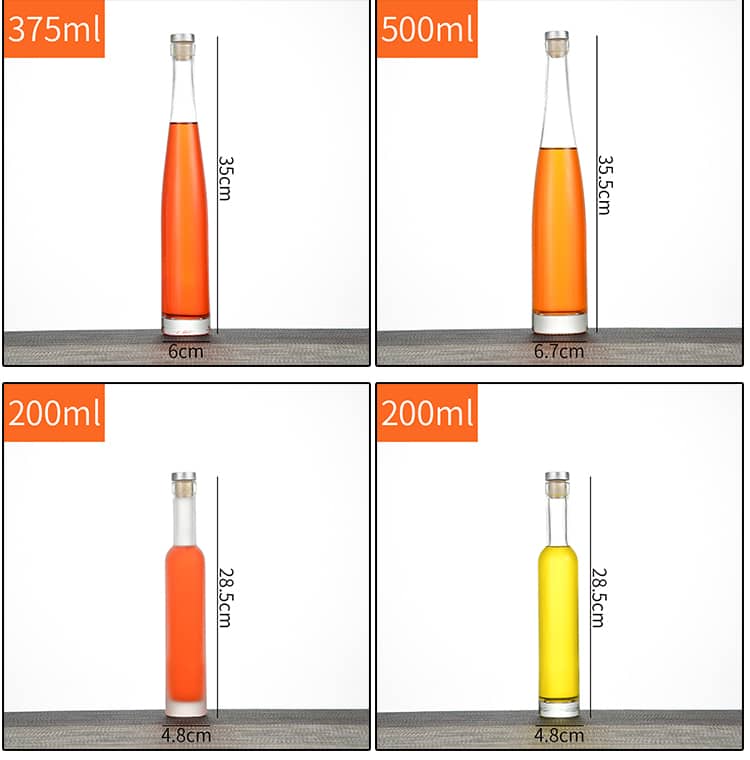 Simple fashion ice wine bottle fruit wine juice liquor bottle