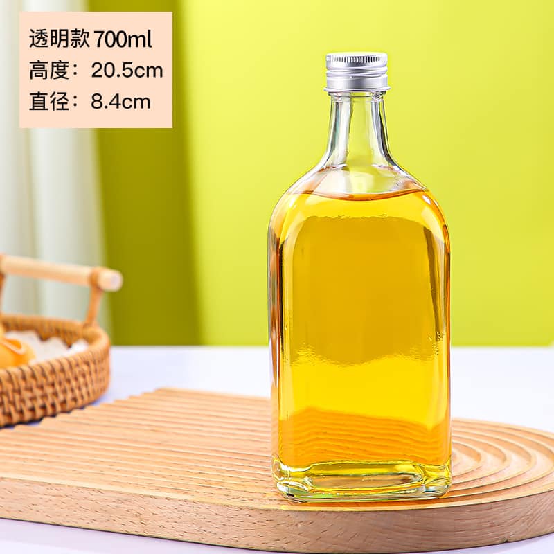 Square juice liquor bottles 100ml 200ml 300ml 375ml 500ml 700ml