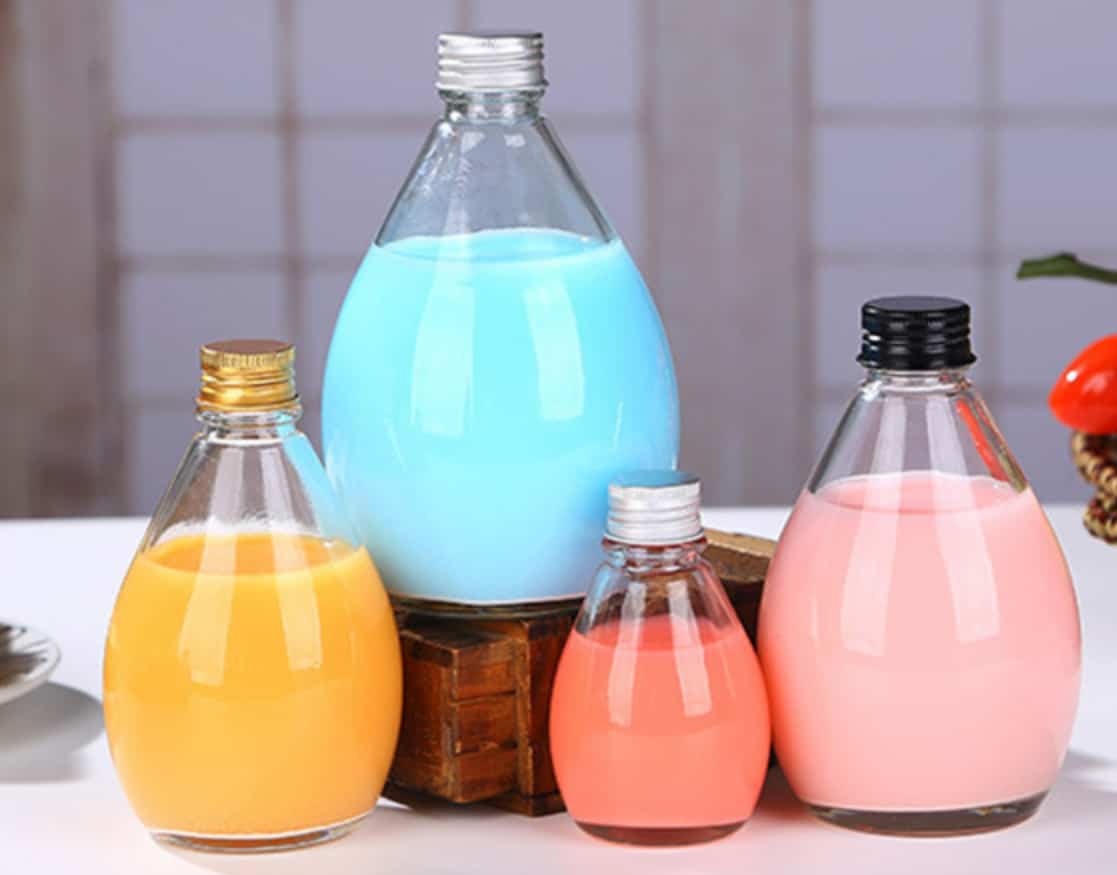 Creative pot-bellied water droplet-shaped drink bottles 100ml 280ml 350ml 500ml