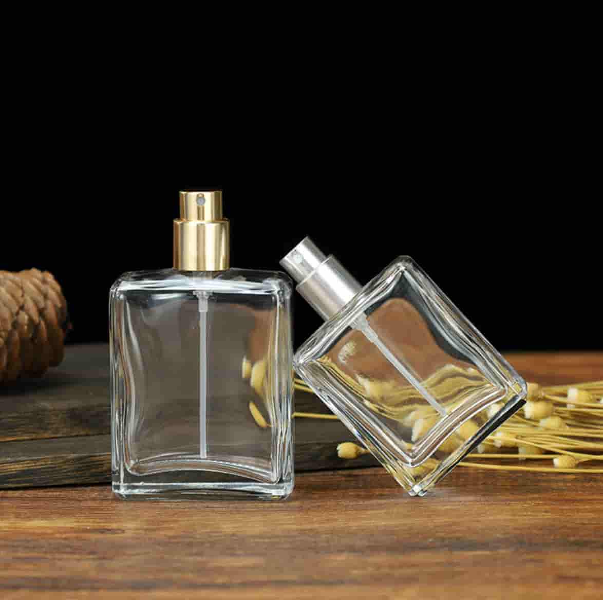 Clear Square perfume bottles 20ml 30ml 50ml 100ml