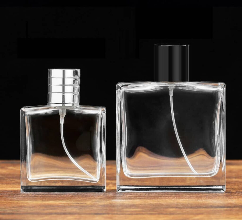 Square perfume bottles 50ml 100ml 