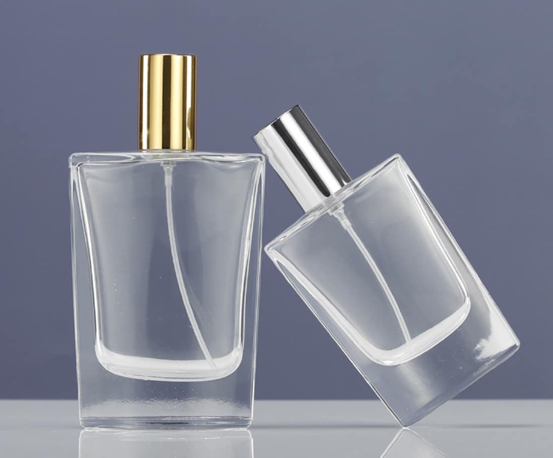 Clear square perfume bottles 30ml 50ml