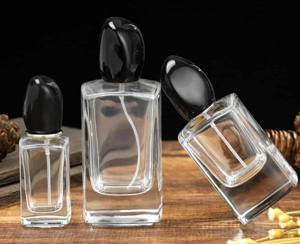 Small square perfume bottles 30ml 50ml 100ml 