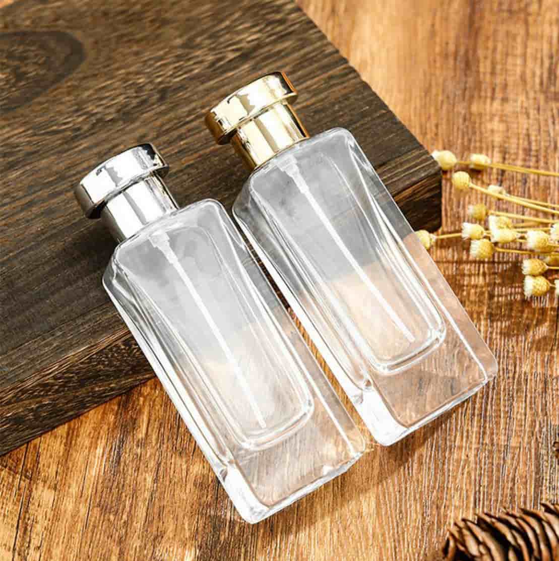 High square thickened glass perfume bottle 50ml