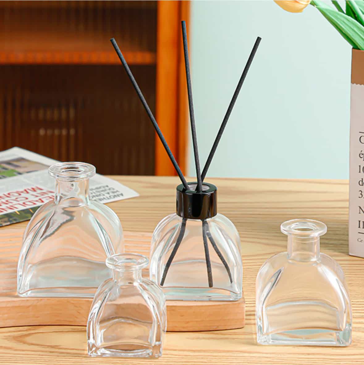 Tent shape diffuser bottles 50ml 120ml 150ml