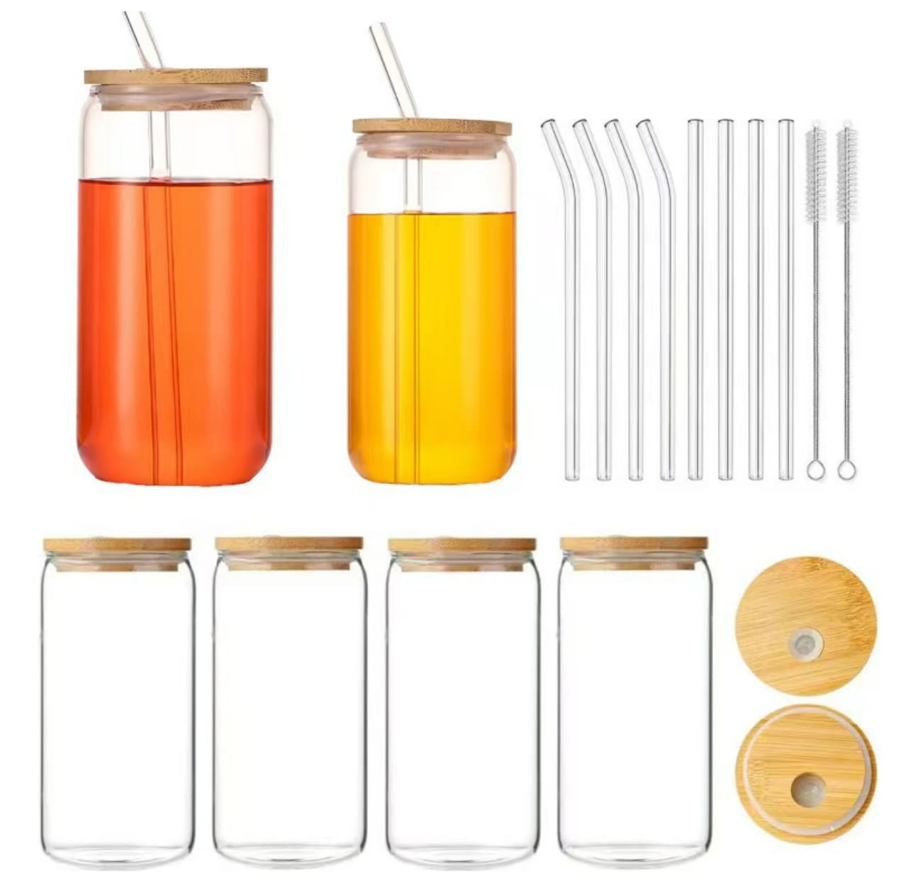 Borosilicate cola beverage bottle with lid