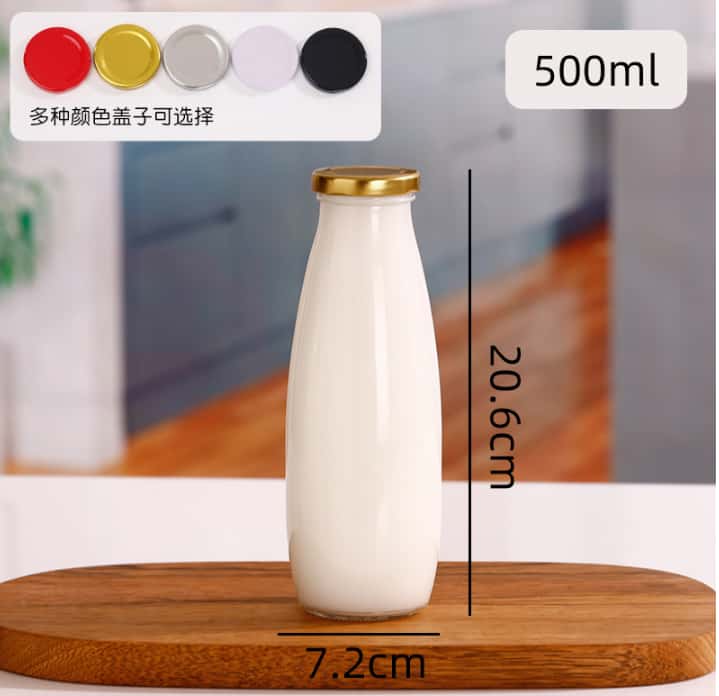 Glass milk bottles 500ml