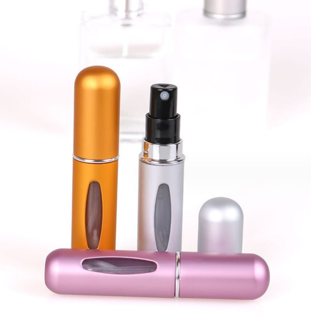 Aluminum Automatic Refillable Atomizer Perfume Spray Bottle 