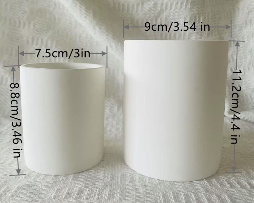 250ml 450ml stright sided creamic candle jars