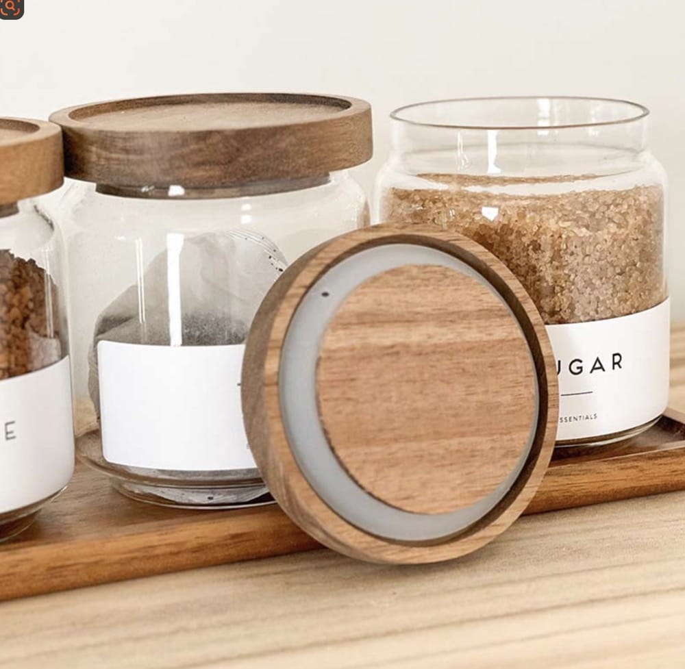 borosilicate glass candle jar with lid and seal