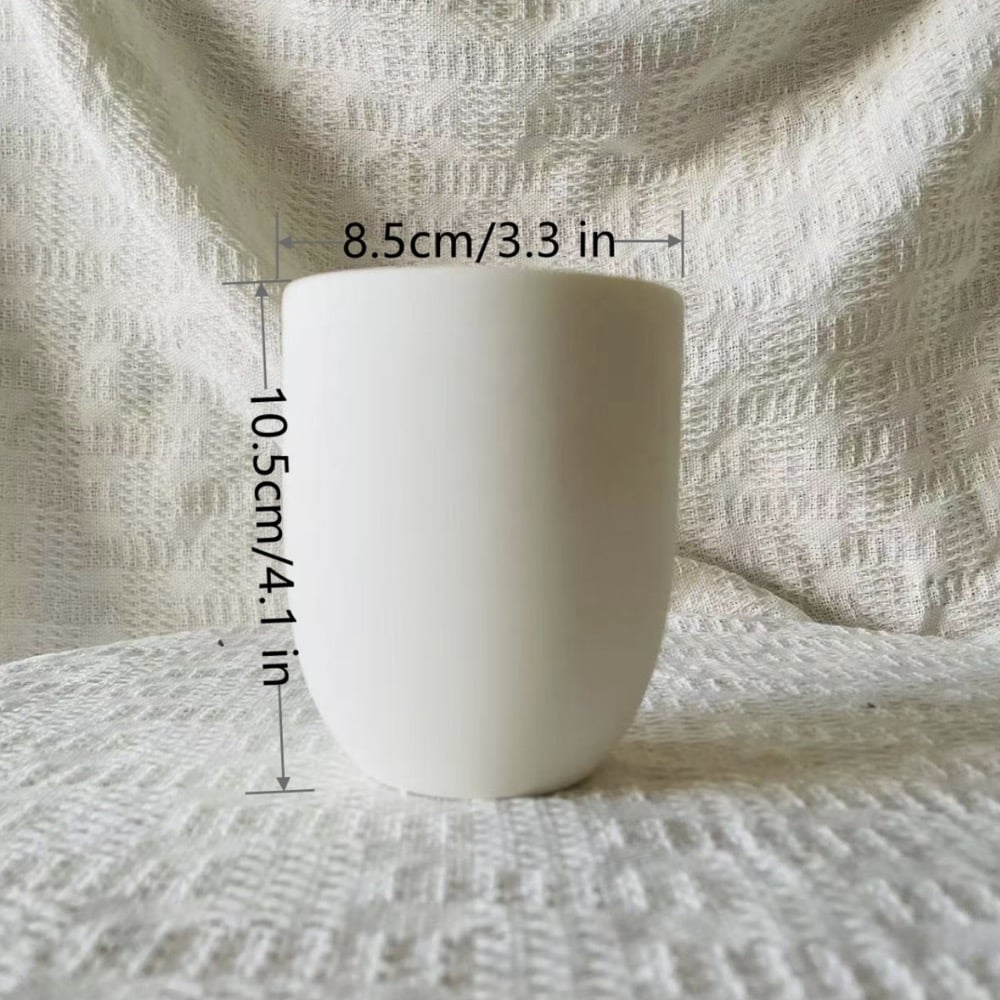 luxury round bottom creamic candle jars 410ml